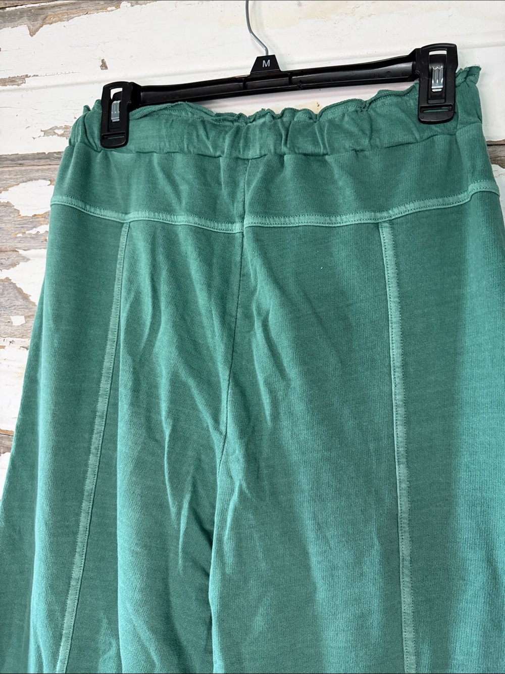 Zenana Outfitters Teal Wide-Leg Drawstring Pants 3 - Picture 6 of 7